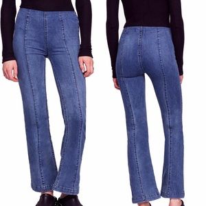 free people pull on flare leg jeans